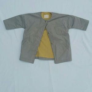 Bon Bon Butik Khaki Smock Style Jacket Small